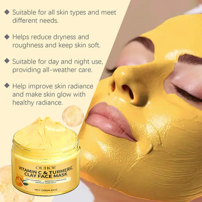 Ouhoe Vitamin C & Turmeric Clay Mask