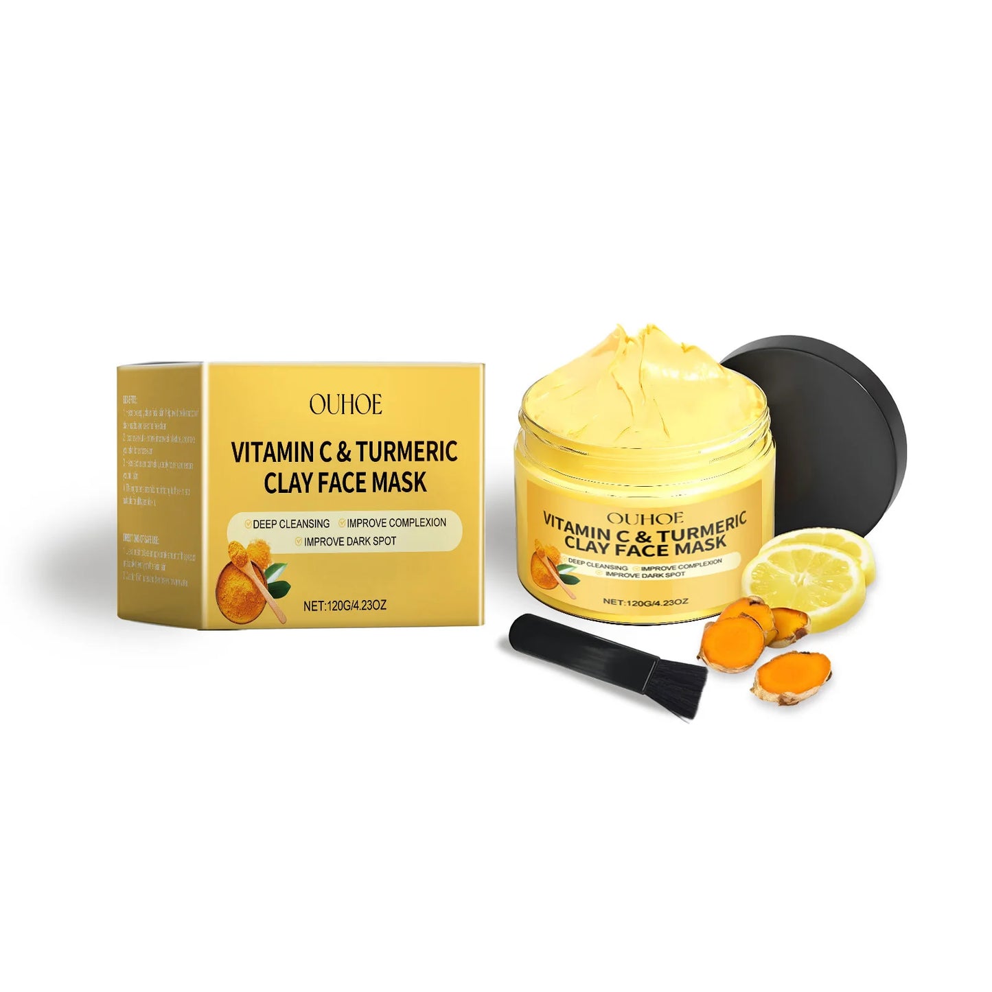 Ouhoe Vitamin C & Turmeric Clay Mask