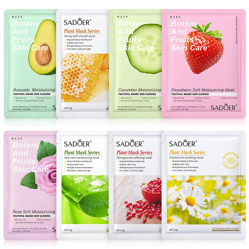 8pcs Moisturizing Facial Masks