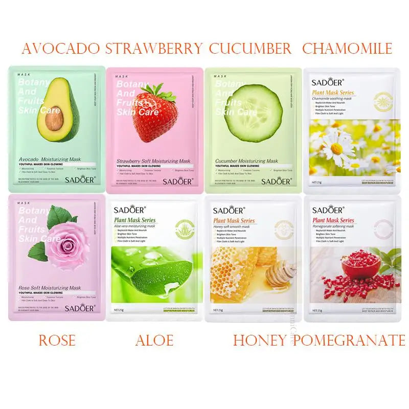 8pcs Moisturizing Facial Masks