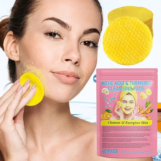 Turmeric Kojic Acid Exfoliating Cleansing Pads